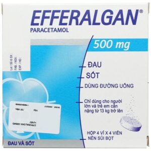 Viên Sủi Thuốc giảm đau, hạ sốt – efferalgan 500mg (hộp 4 vỉ)