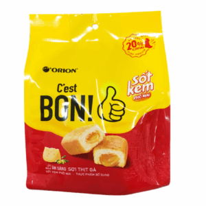 Bánh Bon sợi thịt gà sốt kem phô mai